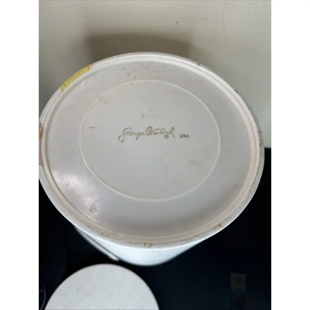 HTF Vintage Pastel 20 Cent MCM Signed‎ Georges Briard Vinyl Champagne Ice Bucket